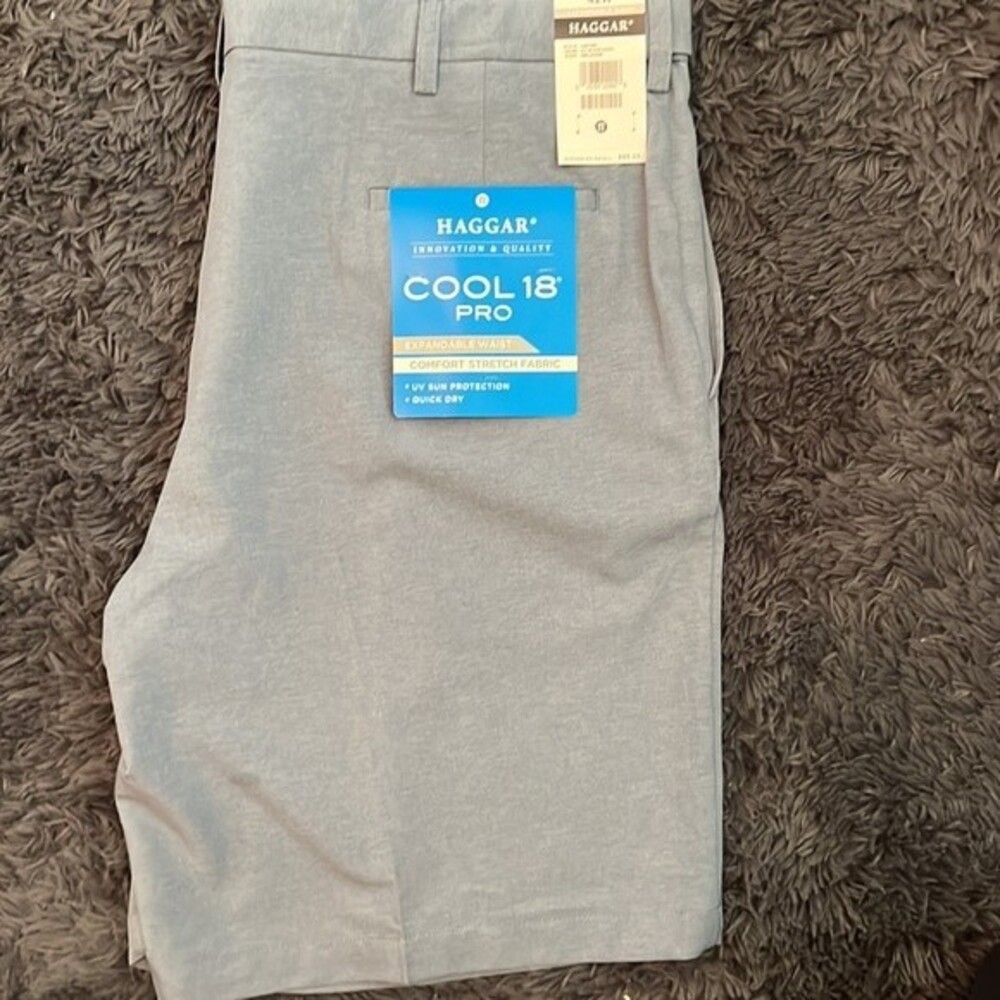 Haggar Cool 18 Pro Melange NEW Stone Wash Size 42W